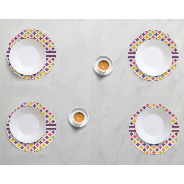 Girls Astronaut Round Linen Placemats - LIFESTYLE (set of 4)