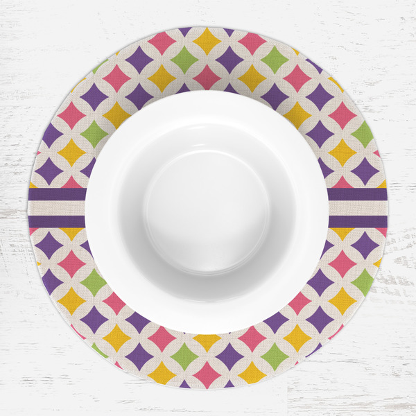 Girls Astronaut Round Linen Placemats - LIFESTYLE (single)