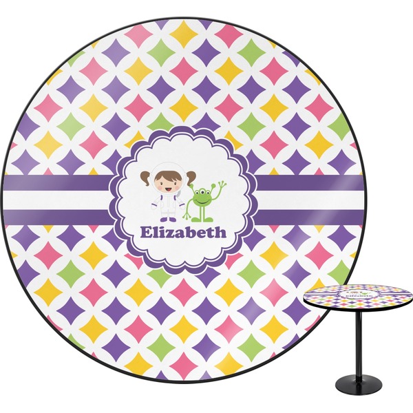 Custom Girls Astronaut Round Table - 30" (Personalized)