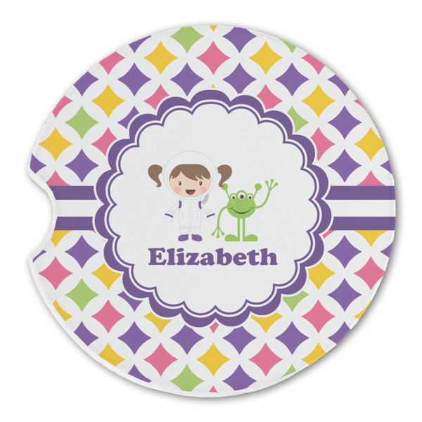 Girls Astronaut Sandstone Car Coaster - Single