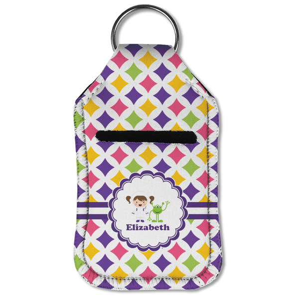 Girls Astronaut Sanitizer Holder Keychain - Small (Front Flat)