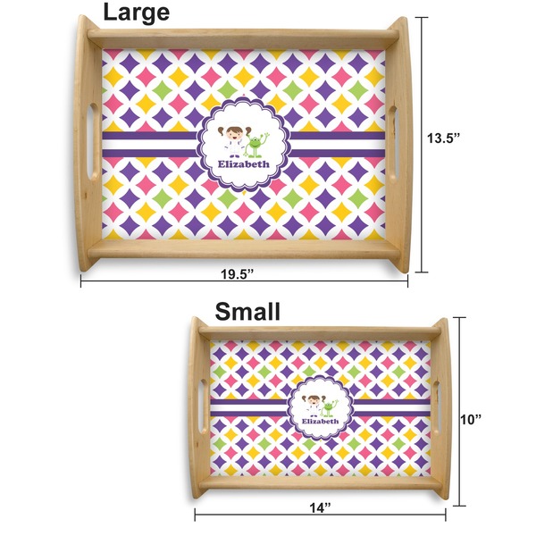 Girls Astronaut Serving Tray Wood Sizes