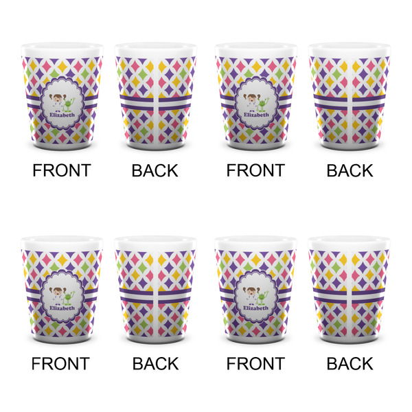 Girls Astronaut Shot Glass - White - Set of 4 - APPROVAL