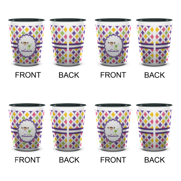 Girls Astronaut Shot Glassess - Two Tone - Set of 4 - APPROVAL