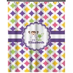 Girls Astronaut Extra Long Shower Curtain - 70"x84" (Personalized)