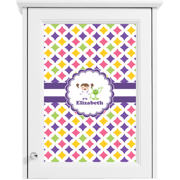 Girls Astronaut Single White Cabinet Decal