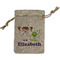 Girls Astronaut Small Burlap Gift Bag - Front (Personalized)