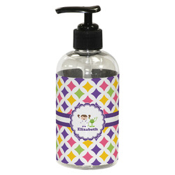 Girls Astronaut Plastic Soap / Lotion Dispenser (8 oz - Small - Black) (Personalized)