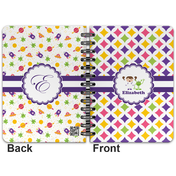 Girls Astronaut Spiral Journal 5 x 7 - Apvl