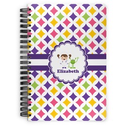 Girls Astronaut Spiral Notebook (Personalized)