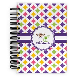 Girls Astronaut Spiral Notebook - 5x7 w/ Name or Text