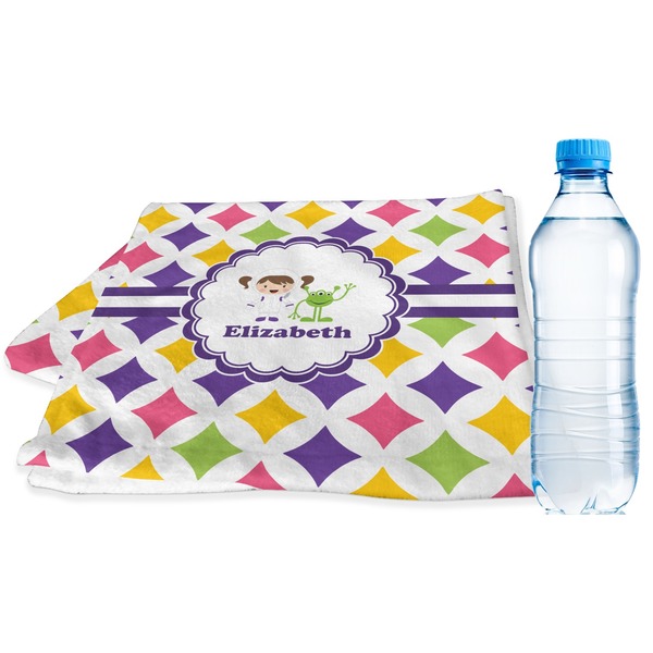 Custom Girls Astronaut Sports & Fitness Towel (Personalized)