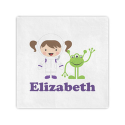 Girls Astronaut Cocktail Napkins (Personalized)
