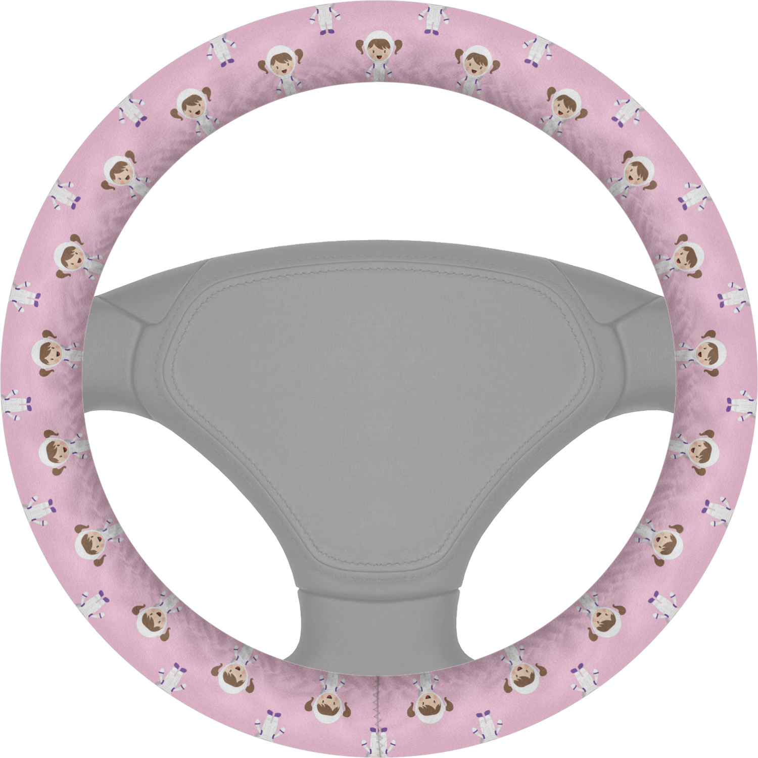 Custom Girls Astronaut Steering Wheel Cover YouCustomizeIt