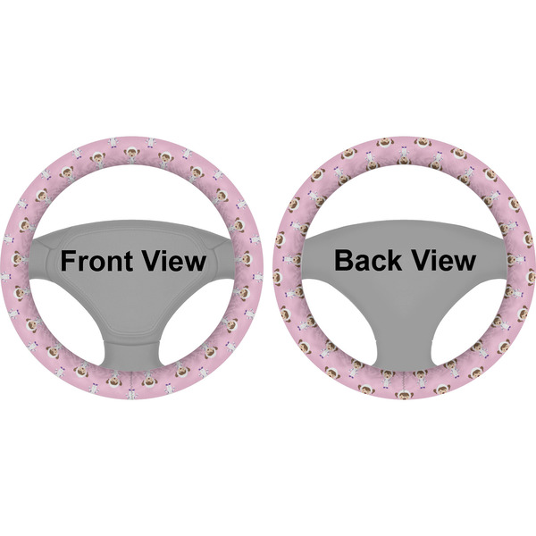 Girls Astronaut Steering Wheel Cover- Front and Back