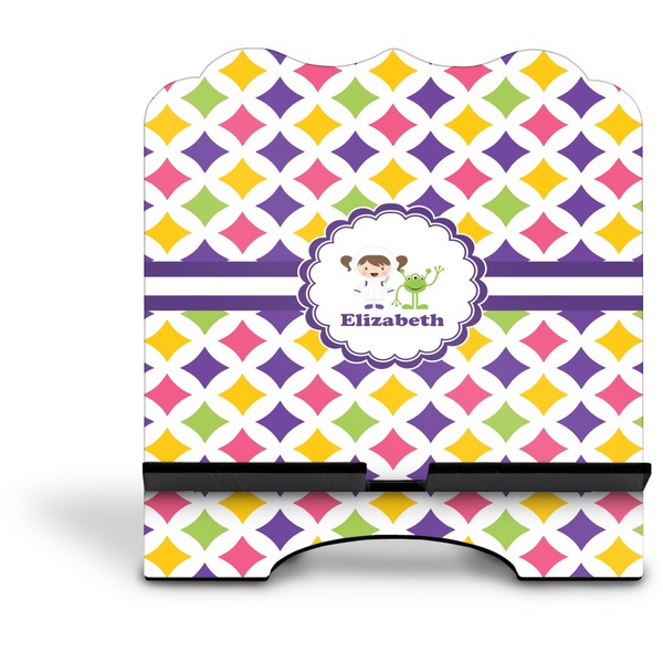 Girls Astronaut Stylized Tablet Stand - Front without iPad