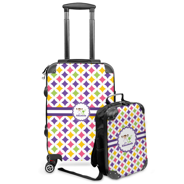 Custom Girls Astronaut Kids 2-Piece Luggage Set - Suitcase & Backpack (Personalized)