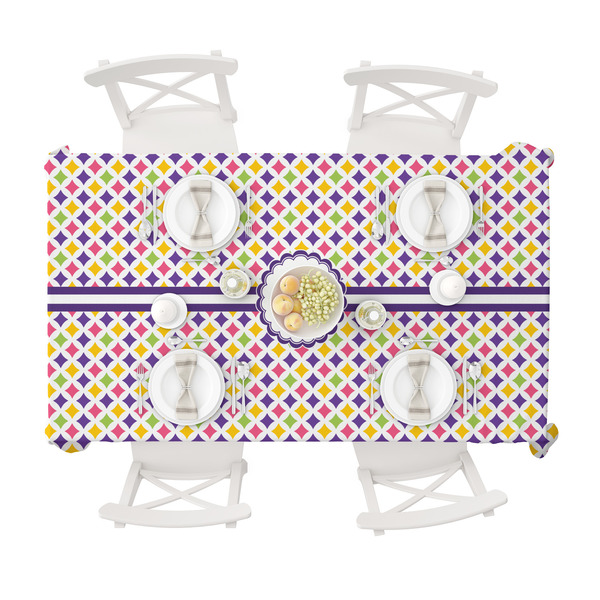 Girls Astronaut Tablecloths (58"x102") - TOP VIEW