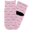 Girls Astronaut Toddler Ankle Socks - Single Pair - Front and Back