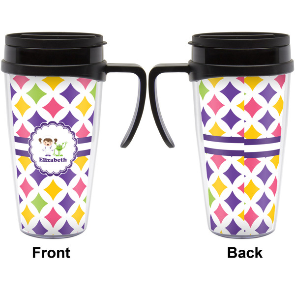 Girls Astronaut Travel Mug with Black Handle - Approval