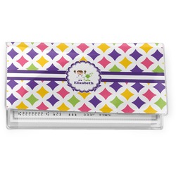 Girls Astronaut Vinyl Checkbook Cover (Personalized)