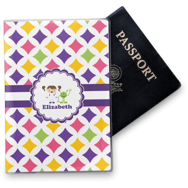 Custom Girls Astronaut Vinyl Passport Holder (Personalized)