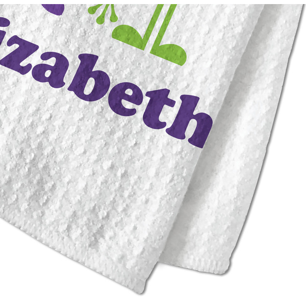 Girls Astronaut Waffle Weave Towel - Closeup of Material Image