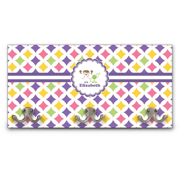 Custom Girls Astronaut Wall Mounted Coat Rack (Personalized)