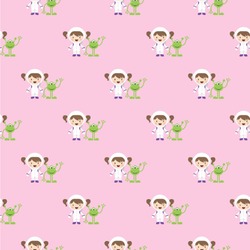 Girls Astronaut Wallpaper & Surface Covering