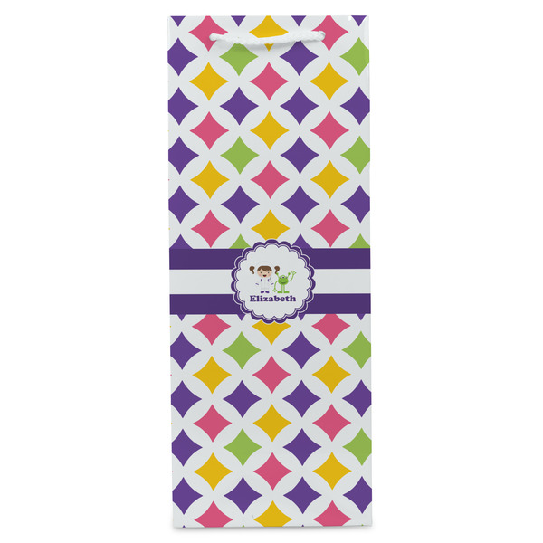 Girls Astronaut Wine Gift Bag - Gloss - Front