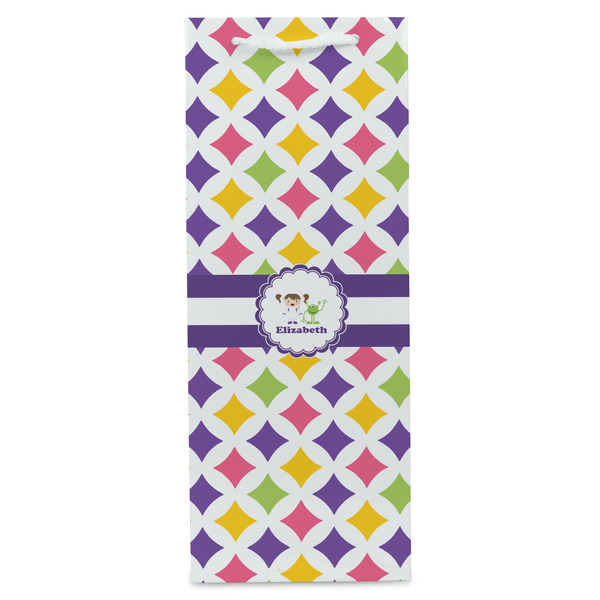 Girls Astronaut Wine Gift Bag - Matte - Front