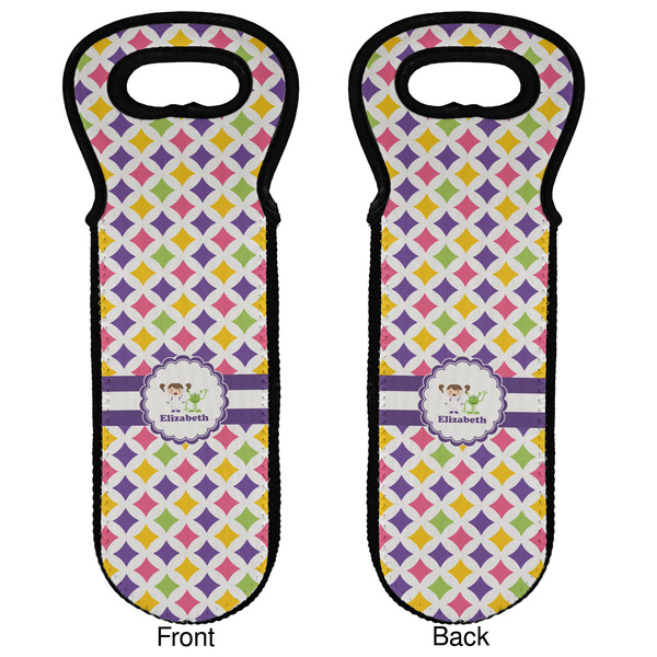 Girls Astronaut Wine Tote Front & Back
