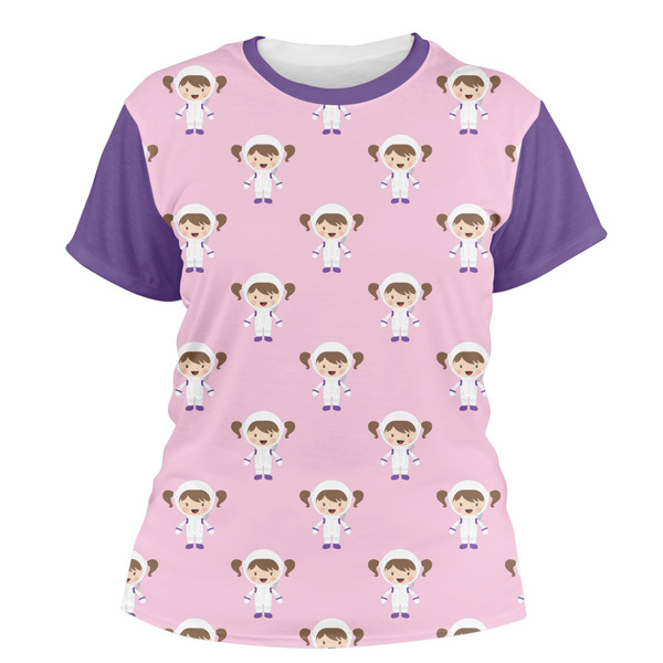 Custom Girls Astronaut Women's Crew T-Shirt - 2X Large