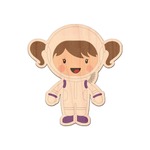 Girls Astronaut Genuine Maple or Cherry Wood Sticker