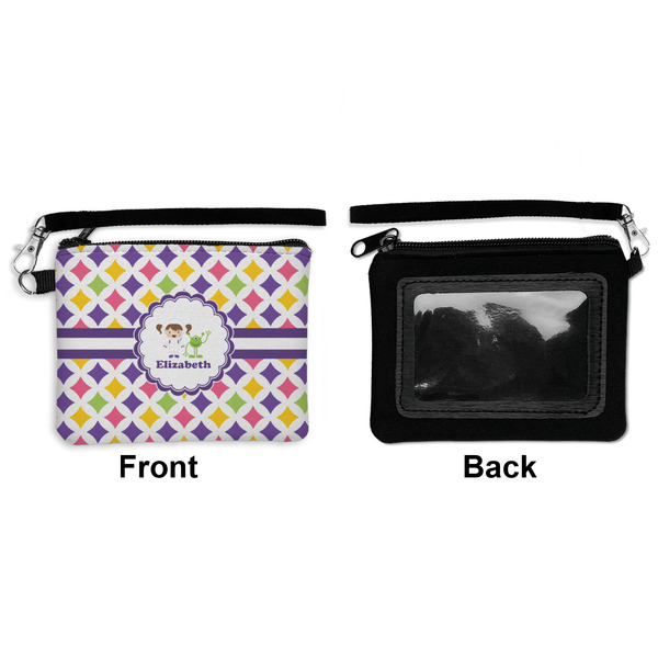 Girls Astronaut Wristlet ID Cases - Front & Back