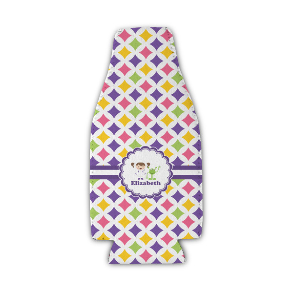 Girls Astronaut Zipper Bottle Cooler - Set of 4 - FRONT