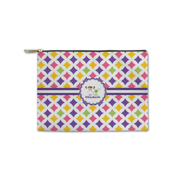 Custom Girls Astronaut Zipper Pouch - Small - 8.5"x6" (Personalized)