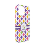 Girls Astronaut iPhone Case - Plastic - iPhone 13 Mini (Personalized)