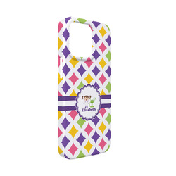 Girls Astronaut iPhone Case - Plastic - iPhone 13 Mini (Personalized)