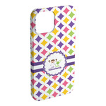 Girls Astronaut iPhone Case - Plastic - iPhone 15 Plus (Personalized)