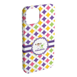 Girls Astronaut iPhone Case - Plastic - iPhone 15 Plus (Personalized)