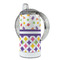 Girl's Space & Geometric Print 12 oz Stainless Steel Sippy Cups - FULL (back angle)