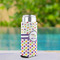 Girl's Space & Geometric Print Can Cooler - Tall 12oz - In Context