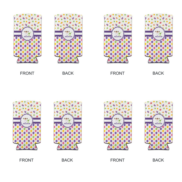 Girl's Space & Geometric Print 12oz Tall Can Sleeve - Set of 4 - APPROVAL