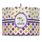Girl's Space & Geometric Print Drum Pendant Lamp (Personalized)