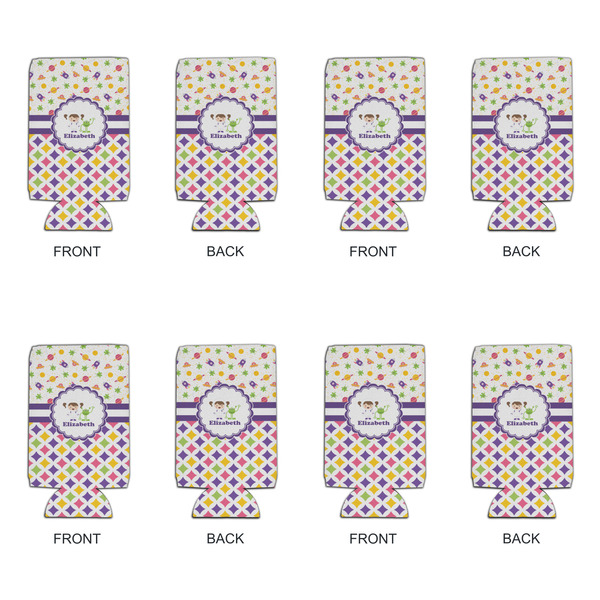 Girl's Space & Geometric Print 16oz Can Sleeve - Set of 4 - APPROVAL