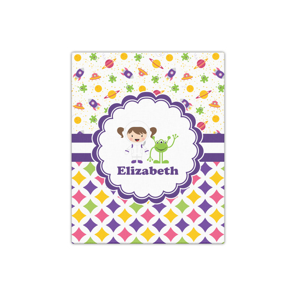Girl's Space & Geometric Print 16x20 - Canvas Print - Front View