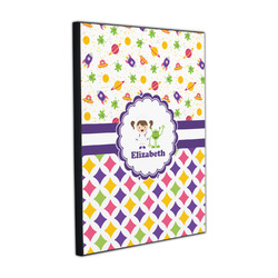 Girl's Space & Geometric Print Wood Prints (Personalized)