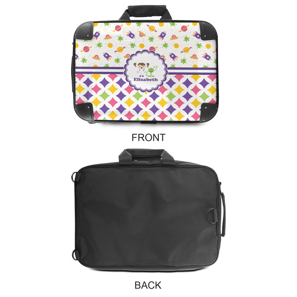 Girl's Space & Geometric Print 18" Laptop Briefcase - APPROVAL