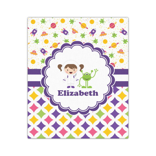 Girl's Space & Geometric Print 20x24 - Canvas Print - Front View